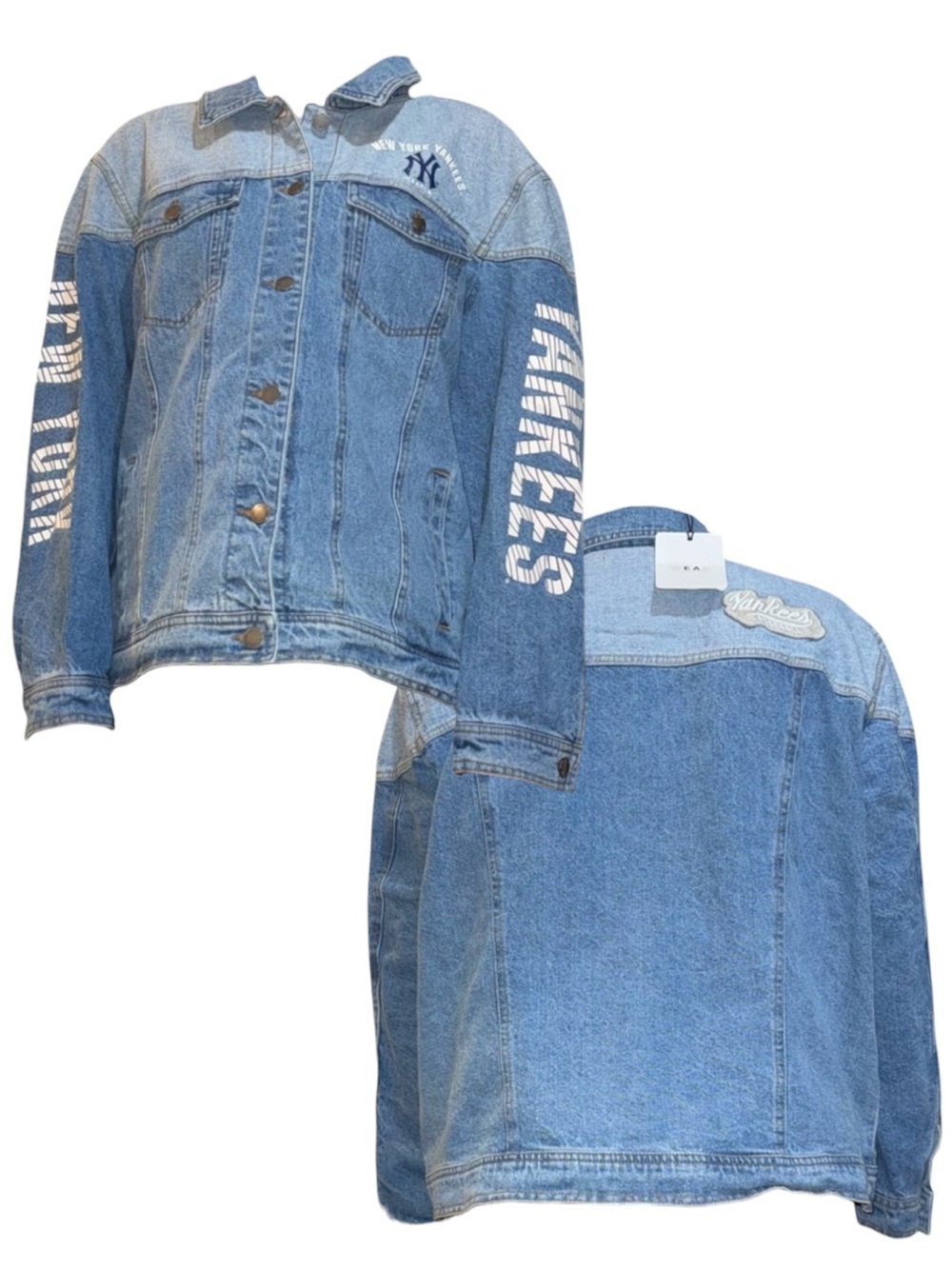 Blue Denim New York Yankees Jacket